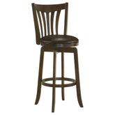 Lambert Wood Counter Height Swivel Bar Chair Dark Cherry